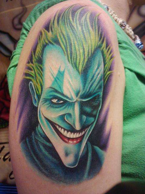 The Joker tattoo
