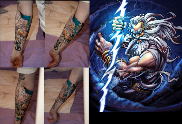 zeus poseidon hades symbol tattoo