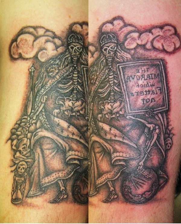 decent skeliton piece tattoo