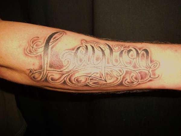 lettering tattoo