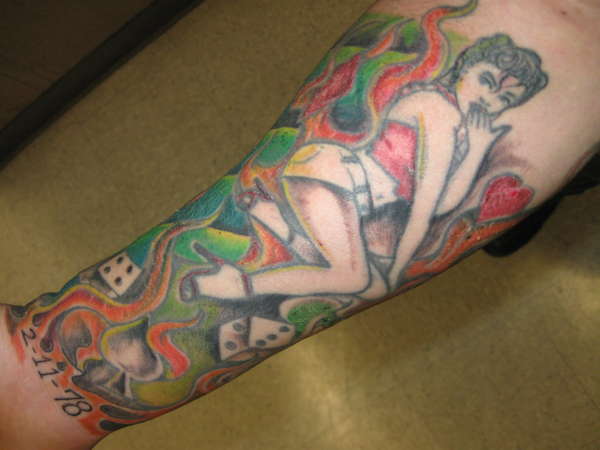 pin up girl tattoo