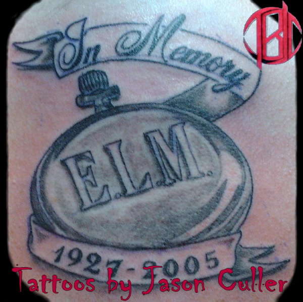 pocket watch tattoo