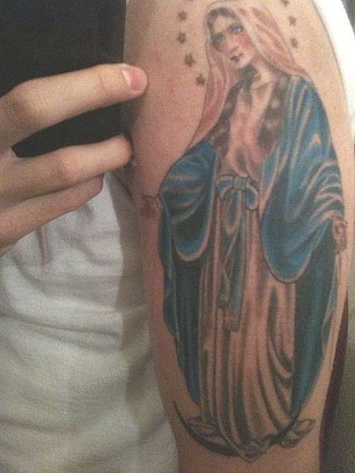 the virgin mary tattoo