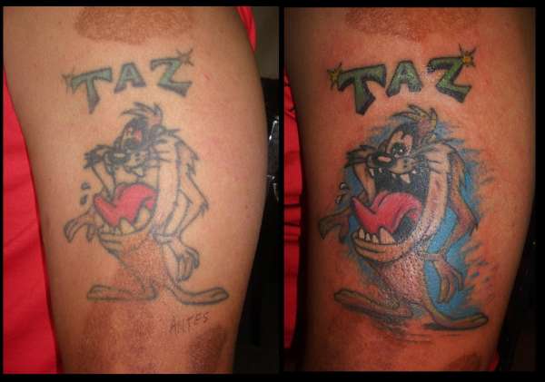 BEFORE AND AFTER tattoo