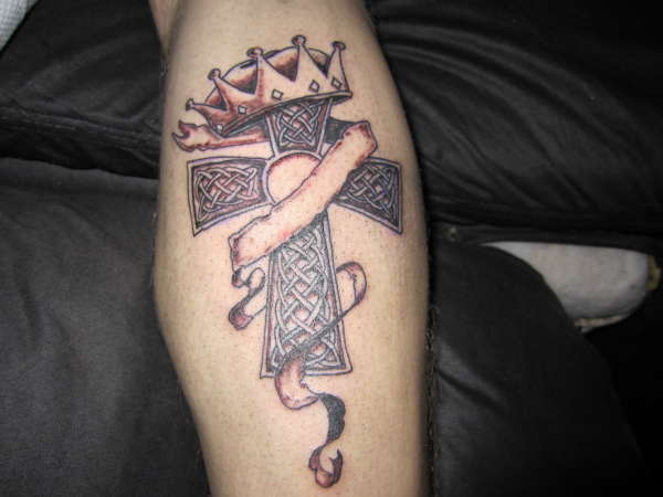 Celtic cross tattoo