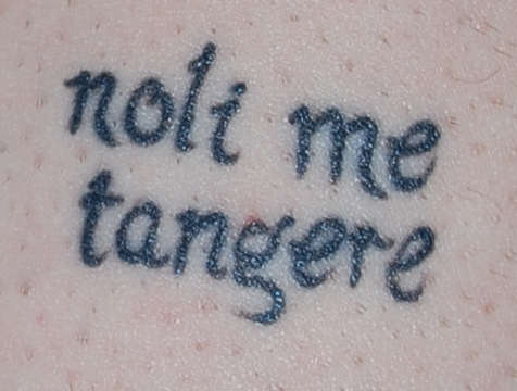 Don't Touch Me tattoo