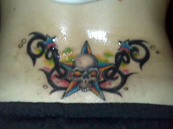 Tribal With Skull tattoo