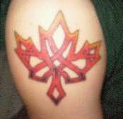 Maple Leaf Celtic tattoo