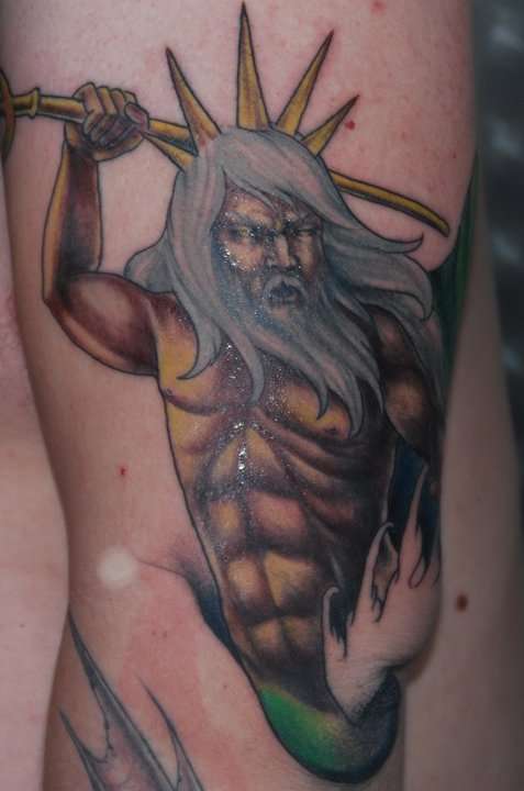 Poseidon (Neptune) tattoo