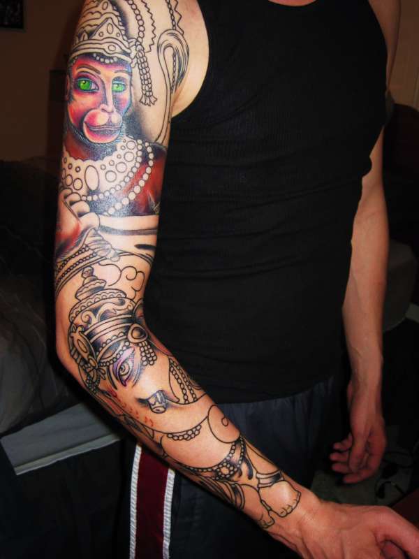 Sleeve in progress tattoo