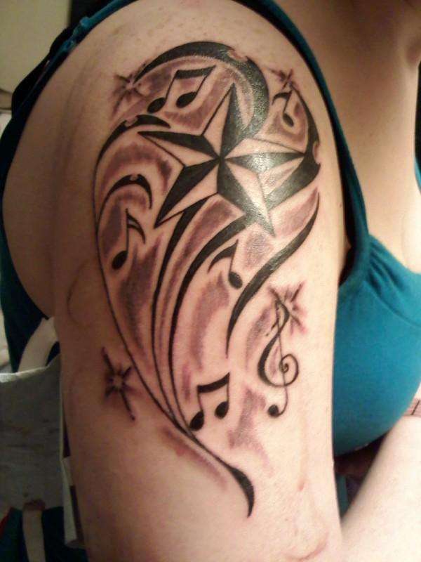 Star, Music tattoo