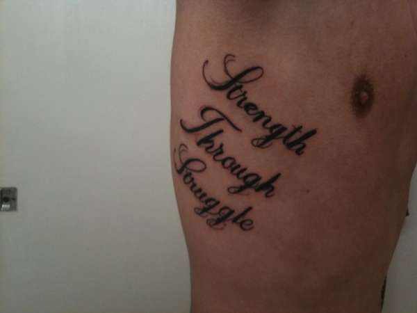 Strength Through Struggle tattoo
