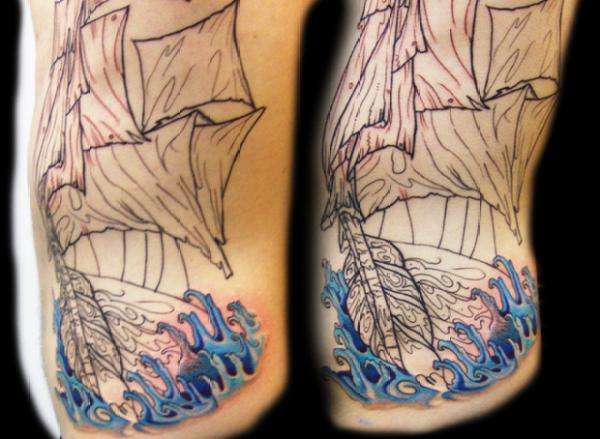 boat tattoo