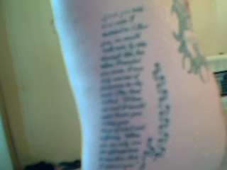 foot steps tattoo