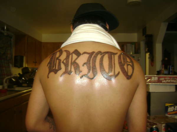 last name tattoo