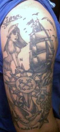 A Sailors Love tattoo