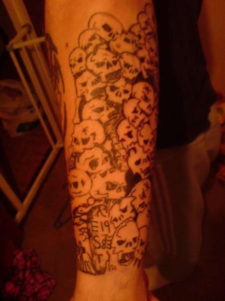 skulls 4 a freind part 2 tattoo