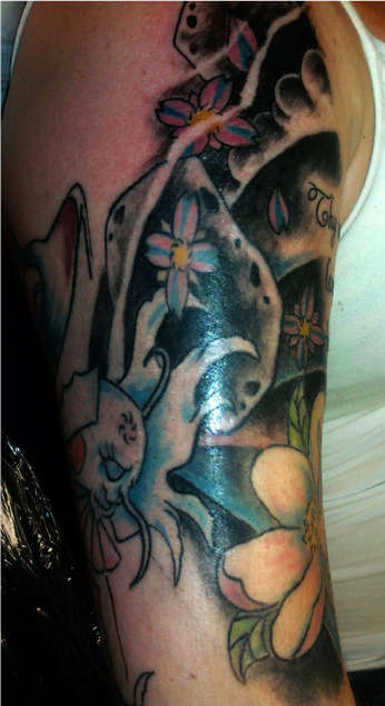 sleeve work  not finished tattoo