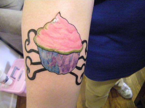 toxic cupcake tattoo