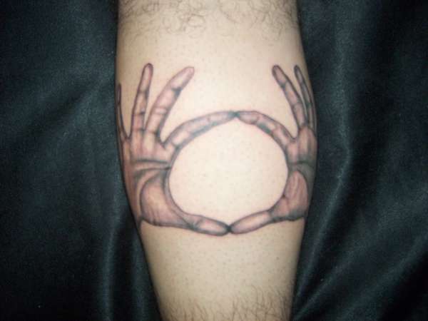 3OH!3 hands tattoo