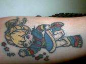 80's cartoons tattoo