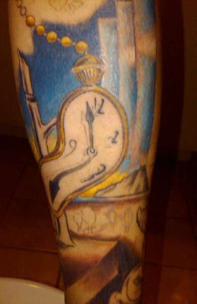 Alice in Daliland tattoo