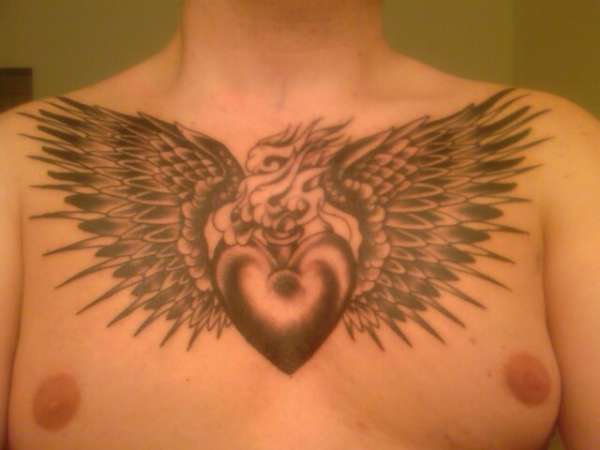 Burning Heart tattoo