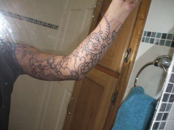 Cobra sleeve tattoo