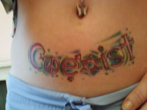Coexist tattoo