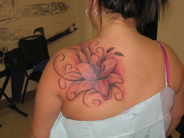 Dallas' Flower tattoo