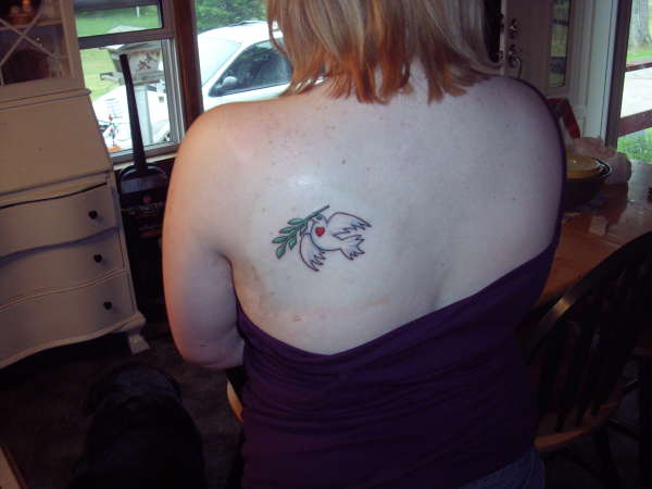 Dove of peace tattoo