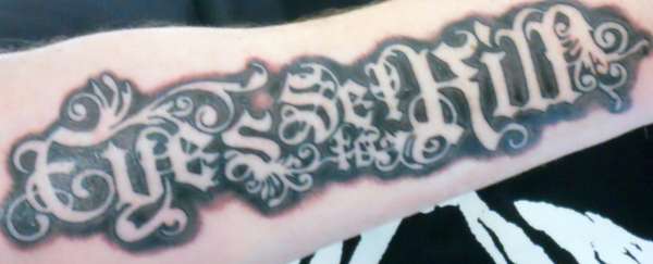 Eyes set to kill tattoo