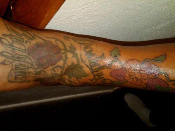 Fruit by the foot tattoo