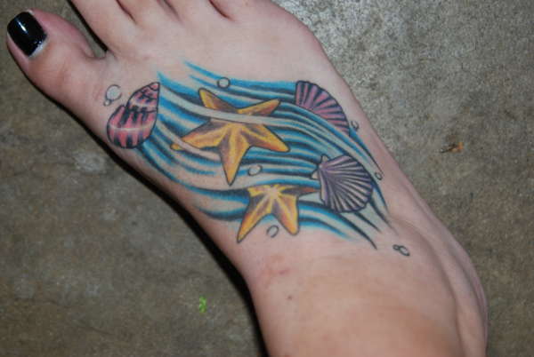 I love the sea tattoo