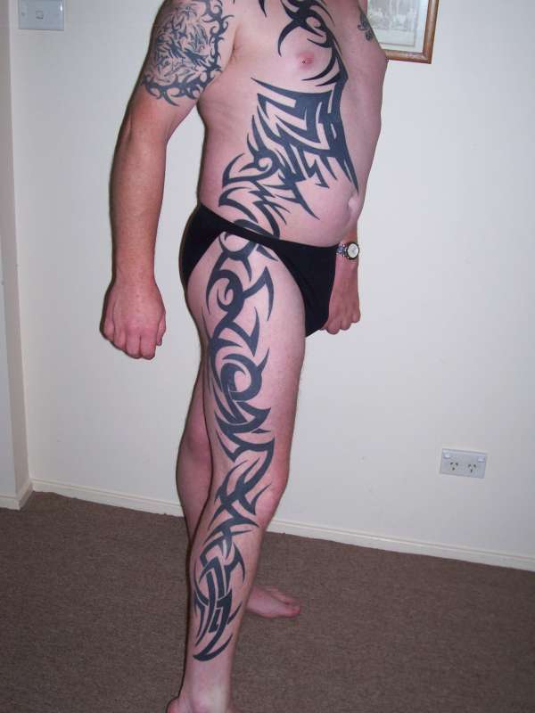Life Tattoo (started as arm band) tattoo