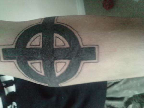 My celtic cross tat tattoo