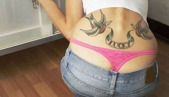 My tramp stamp tattoo