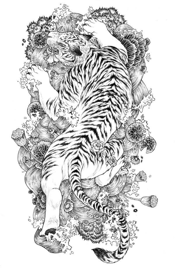Tiger tattoo design2 tattoo
