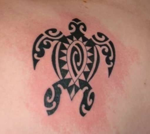 Tribal Sea Turtle tattoo