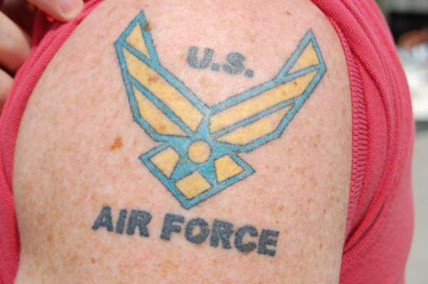 U.S. AIR FORCE tattoo