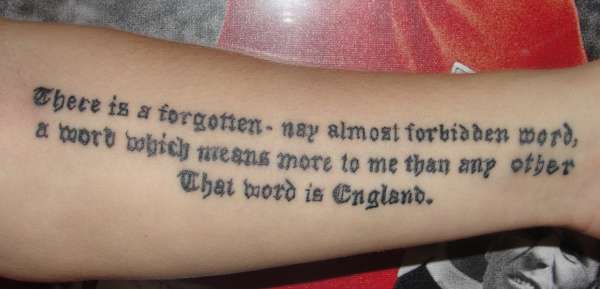 Winston Churchill England Tattoo tattoo