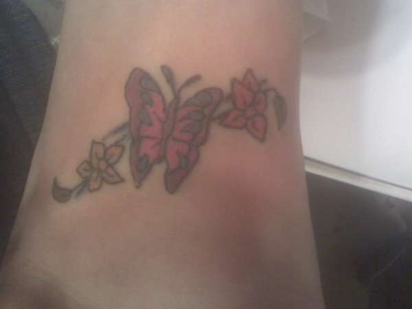 butterflyflowers tattoo