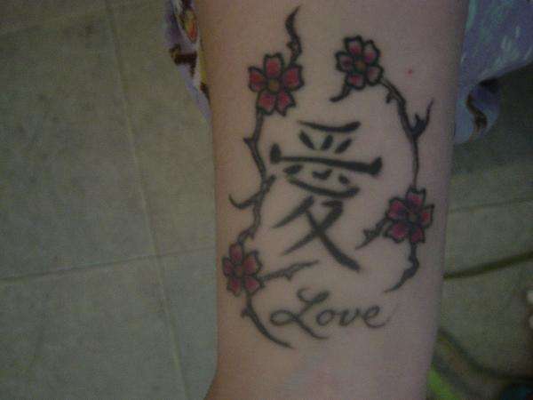 chinese symbol "love" tattoo