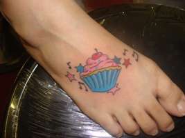 cupcake tattoo