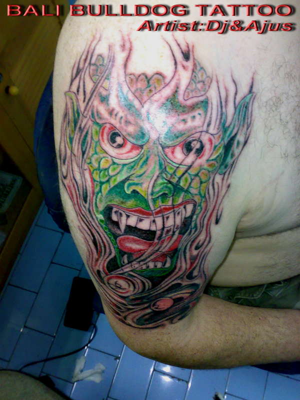 green monster tattoo