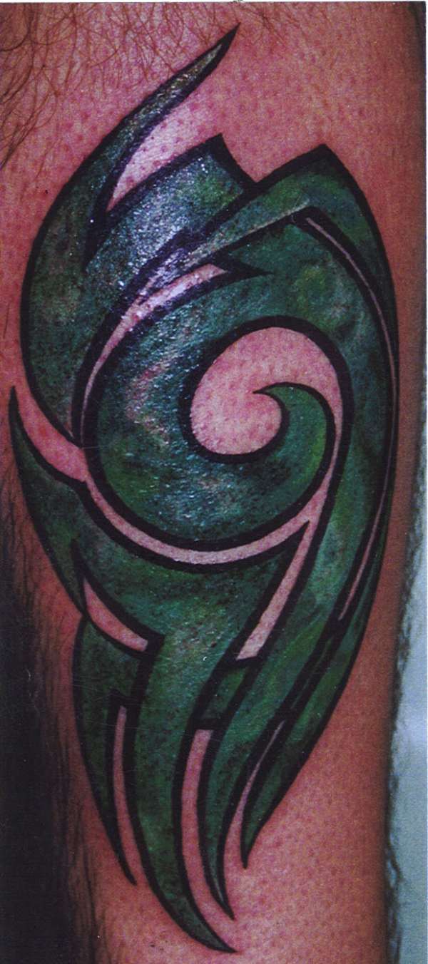 green marble tattoo