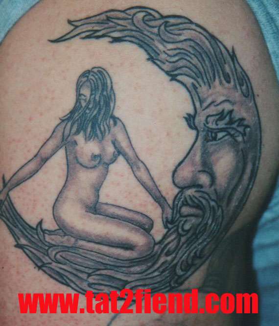 Moon Man tattoo