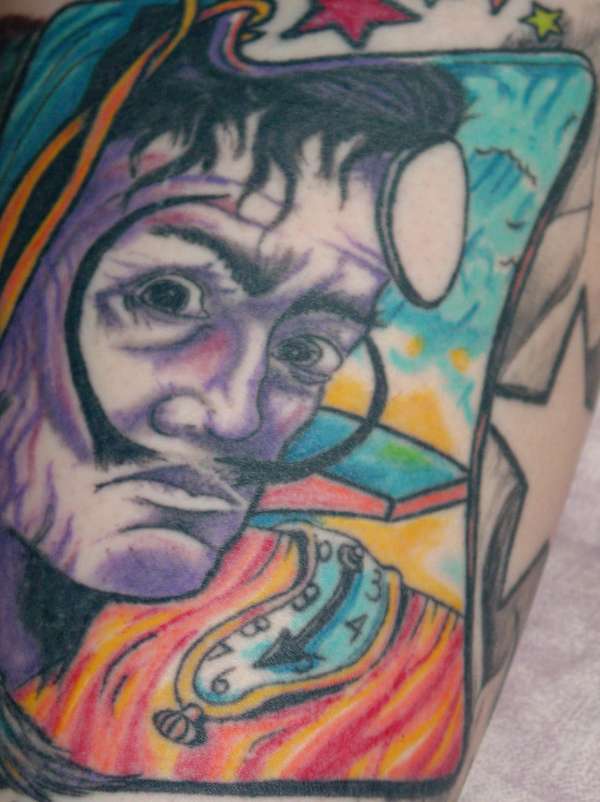 Salvador Dali Palette tattoo