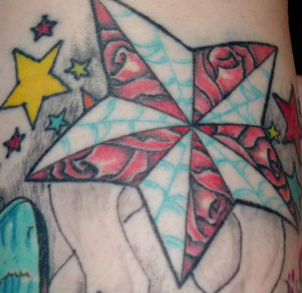 Different Nautical Star tattoo