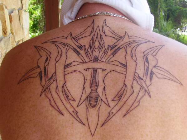 My Back "outline" tattoo